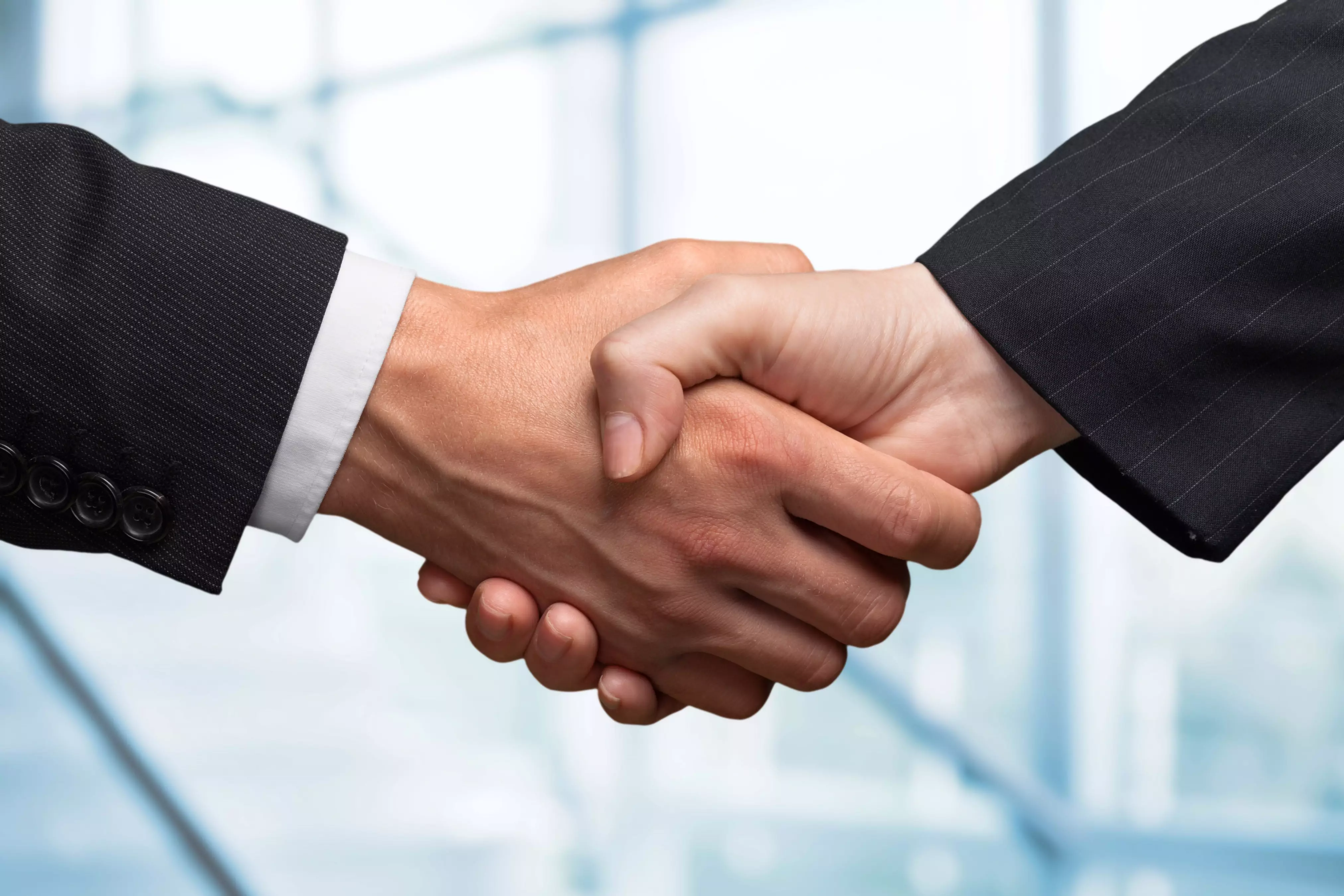 Handschlag als Symbol für die Partnerschaft